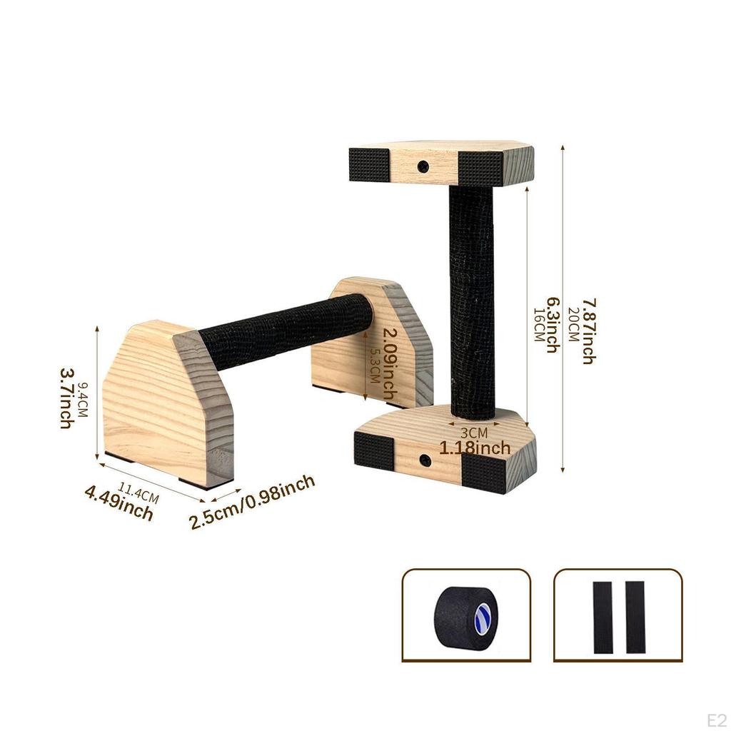 Griffset, Ergonomisch, Stabil, für Männer und Frauen, mit Holzgriffen Fitness Kraft