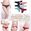 Low-Middle Waist Ladies Thong Panties, Non-marking Comfortable Breathable Women's T Pants Lace Sexy Women's Panties