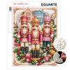 DIY Nutcracker Pearl and Diamond Painting Kit. Suitable for Beginners. Christmas Home Wall Decoration. Handmade Gift.
