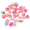 30 Pcs DIY Food Charm Dessert Cake Ice Cream Bread Donut Cookies Candy DIY Decoration Material