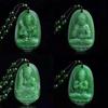 Chinese Lucky Amulet Buddha Necklace Manjushri Bodhisattva Guanyin Pendant For Men Women Long Sweater Chain Gift