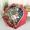 1pc Christmas Bunny Window View with Presents, Festive Gift for Fans, Travelers, Daily Use, Auto Open Close Umbrella with 3-Fold Design and 8-Bone Iro
