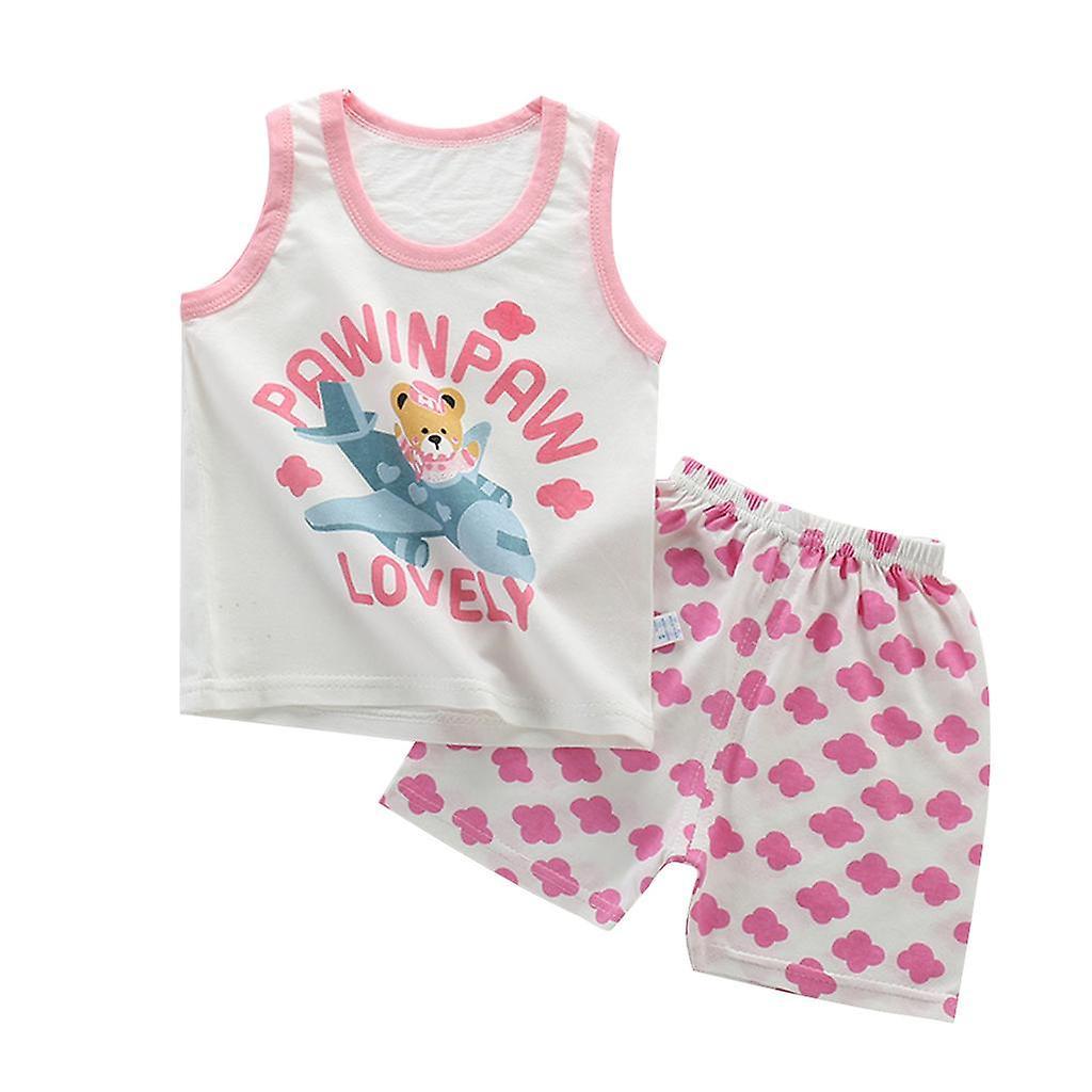 Fashion Kids Baby Girls Top + Pants Outfits Clothes Style4 80-90cm