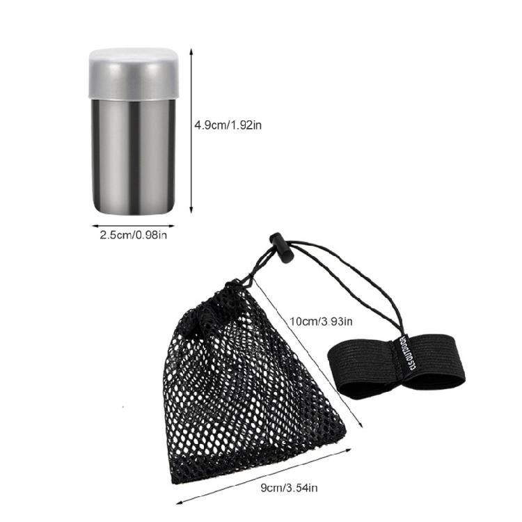 2pcs Convenient Outdoor Cooking Travel Spices Holder Condiment Container for Outdoor Cooking Camping