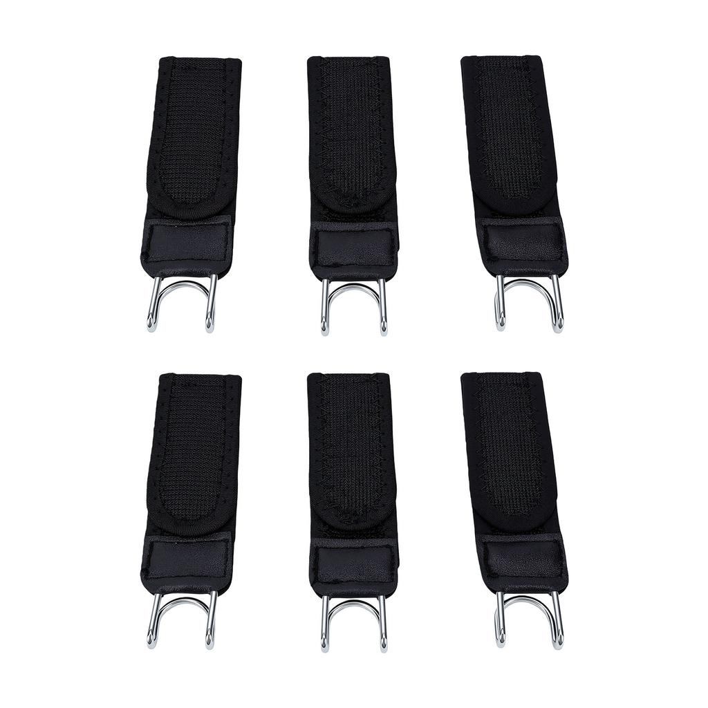 6PCS Belt Hook Waist Buckle Convenient Touch Fastener Adjustable Stretch Belt Buckle for Women Men