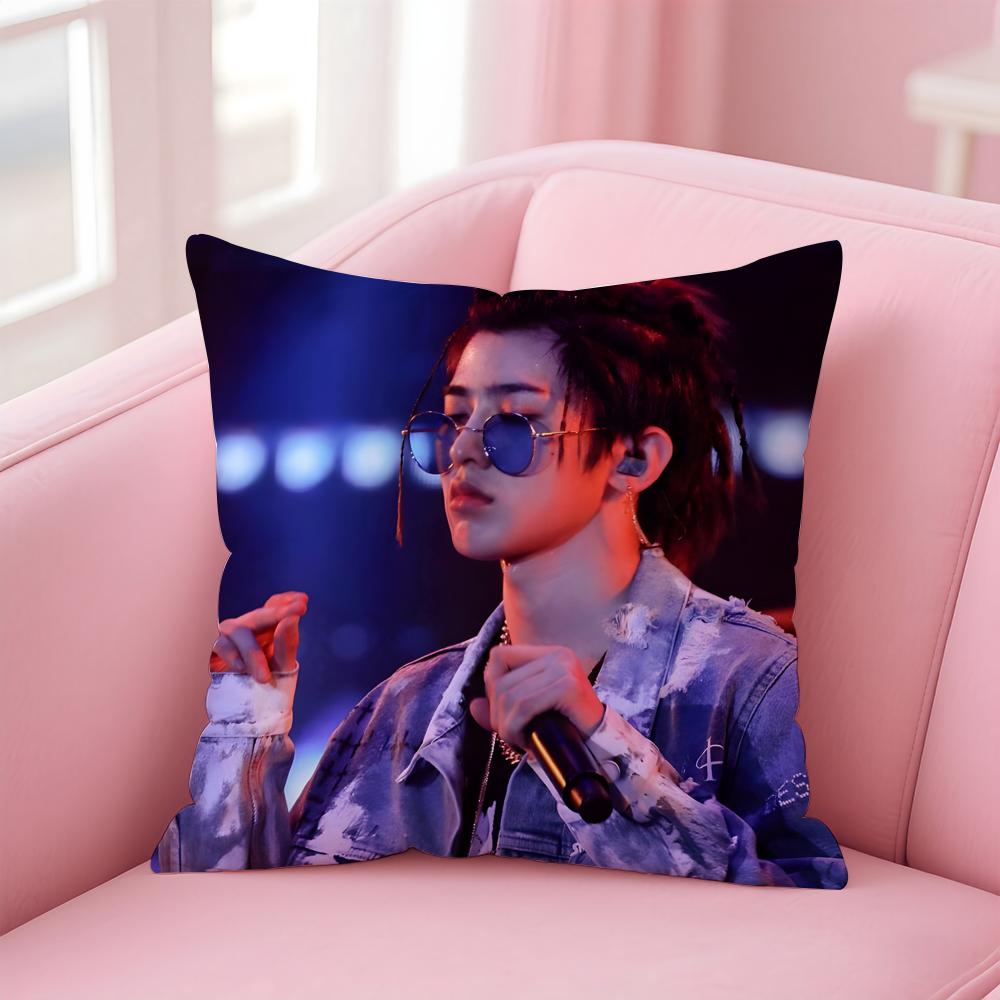 singer trendy CCai Xukun Cushion Cover Pillow Case Soft Skin Friendly Fabric  Concealed Zipper