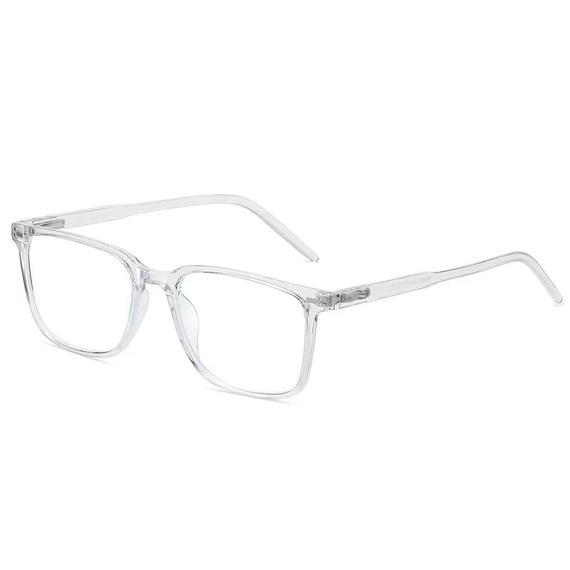 TR90 Flat Glasses Spring Leg AC Lenses Square Anti Blue Light Women s Glasses Computer for Men Clear Glasses Anti blue light