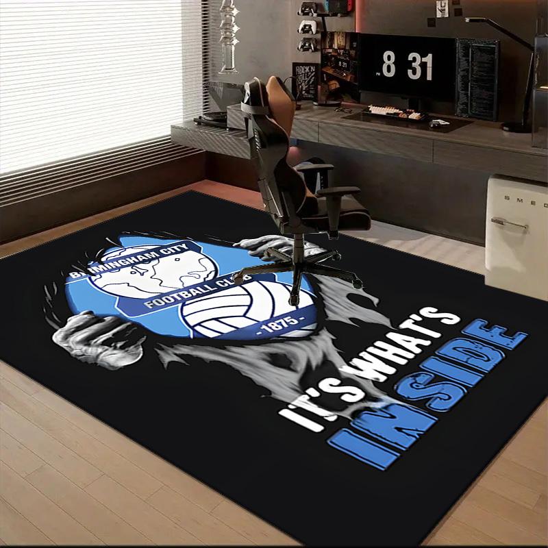 Birming-ham Football Club Printed Office Carpet Chair Cushion Entryway Rug, Rugs for Living Room, Bedroom Christmas gifts