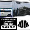 Voor Mitsubishi Outlander 2013- B/C-stijl stickers - PC Raam Decoratieve Strip voor Middenstijl, Auto Buitenkant Accessoires