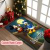 1pc Mickey Adventures Wheels Rug, Personalized Customize Name Printed Home Area Carpet, Custom Text Office Chair Rug