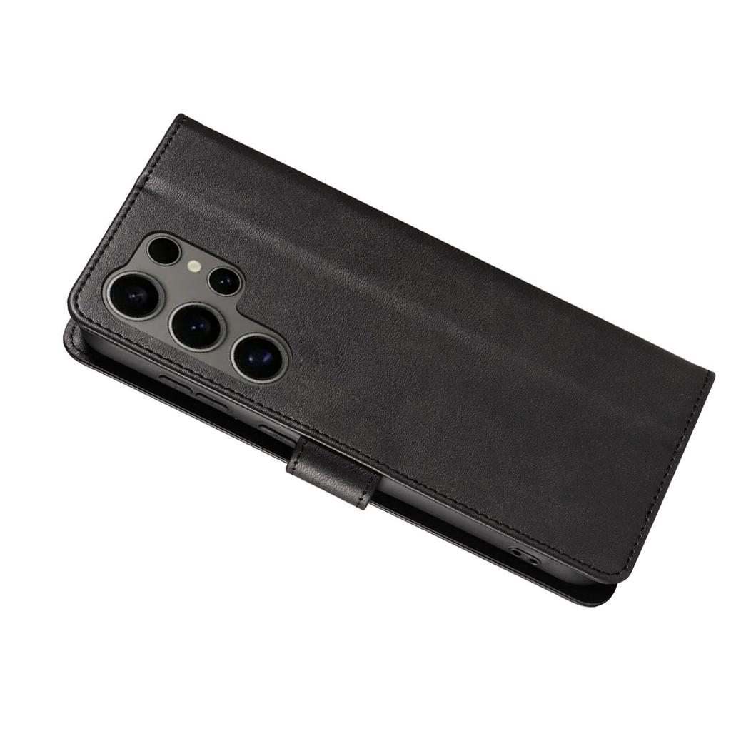 Case Wallet Fit for Samsung S25 Ultra Smartphone Flip Cover with Card Holder Kickstand Imitation Leather