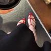 Schuhe mit niedrigem Absatz Sommer Neu Spitz Feiner Riemen Schnürung Metallschnalle Linie mit Weicher Sohle Rutschfest Feine Absatzsandalen