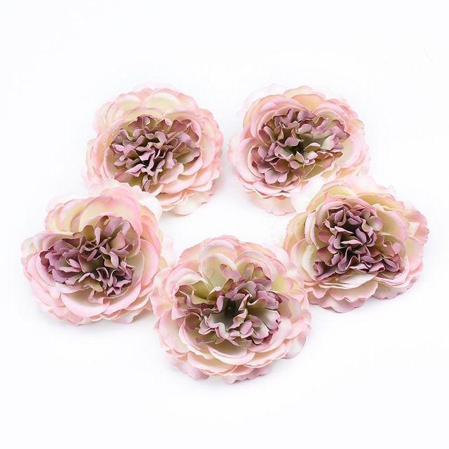 5/10PCS Silk Peony Artificial Flowers Wreath Outdoor Garden DIY Gift Home Vase Wedding Bridal Bouquet Festival Party Decorations