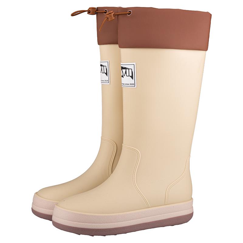 Wasserdichte Mid-Calf Anti-Rutsch Stiefel mit Kordelzug für Alle Jahreszeiten - Eltern-Kind-Stil Japanische Gummistiefel für Männer
