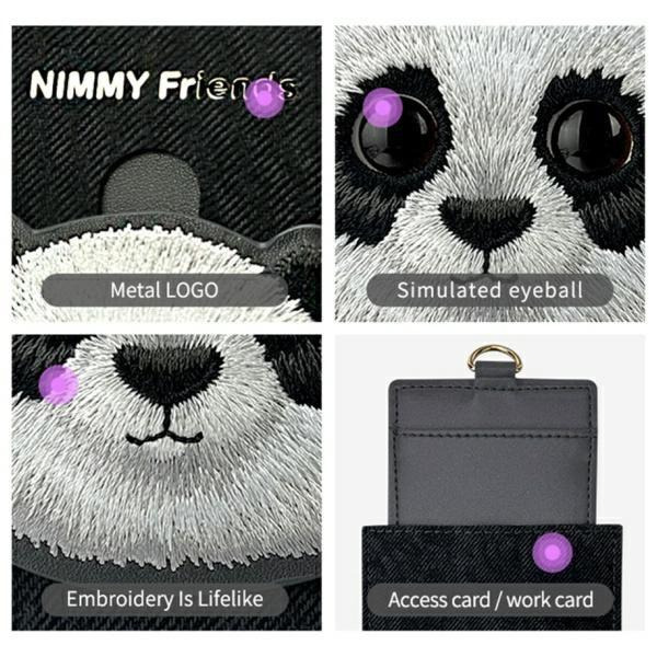 Nimmy Kartenetui Schwarz/Black Big Eyed Pet 2.0 Katze