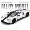 1/24 Ford GT Supercar Alloy Model Car Toy Diecasts Metal Casting Sound and Light Car Toys for Children Vehicle
