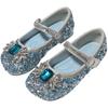 Girls' princess shoes 2026 spring and autumn new rhinestone shiny Elsa catwalk shoes non-slip soft-soled women's treasure Doudou shoes