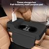 Car Center Console Cushion Pad Car Armrest Heightening Pad With Tissue Box 2 Cup Holder For Women Driver Automotive Interior