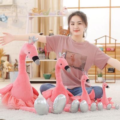 Ins White Little Swan Doll Plush Toy Flamingo Korean Ragdoll Girl Heart Doll Birthday Gift