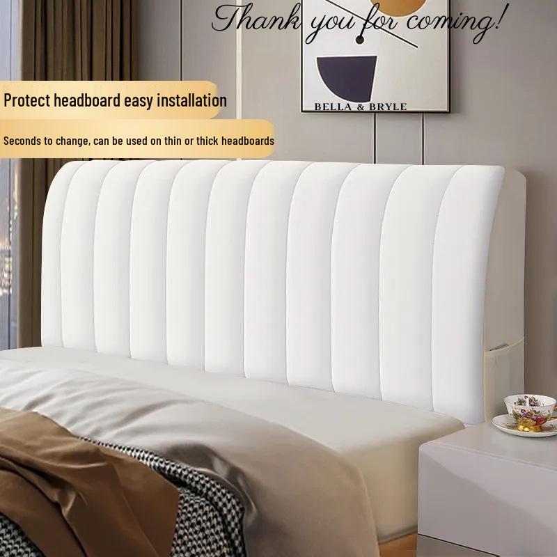 Nordic Style Universal Headboard Cover - Dustproof & Elastic for All Seasons