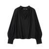 2025 Women's Versatile V-neck Lantern Sleeve Casual Pullover Top