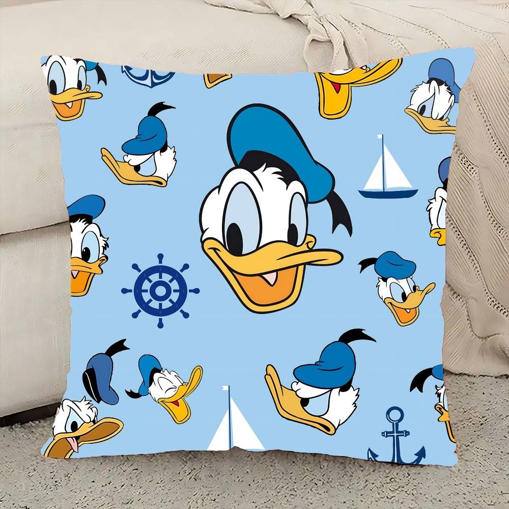 D-Donald Cartoon D-Duck Pillow Case Elegant Couple Home Living Room Bedroom Decorative Rectangle Pillowcase Sofa Cushion Cover