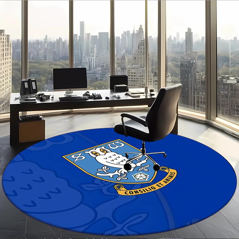 Sheffield Wednesday Fc (1) Round Office Rug Decorative Floor Rug for Office Bedroom Living Room and Home Space