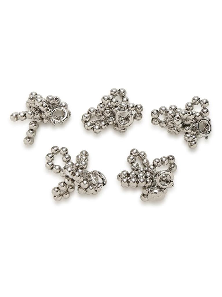 Emi Silver Beaded Shoe Accessory 13WGA245323CF