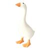 Compact Key Storage Tool Magnetic Goose Holder, Resin Statue for Entryway Decor, Cute Animal Organizer Desktop Ornament with Mouth Metal And