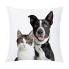Cute Dog Cat Pet Series Printed Pattern Cushion Cover Home Living Room Sofa Decoration Square Pillow