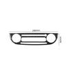 Carbon Fiber Console Radio CD Player Panel Frame Cover Trim For Fiat 500 2012-15