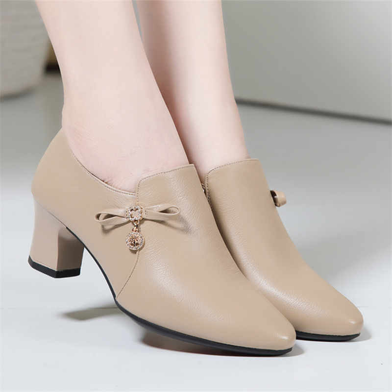 Rhinestone High Heels for Women Single Shoes Spring Autumn Elegant Solid Color Non-slip Comfort Party Pumps 35 3550₽