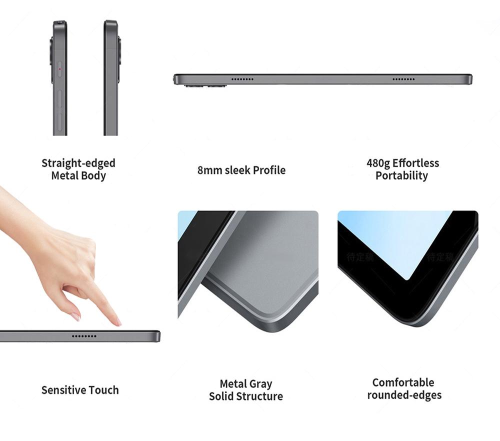 G-tab T11 Android 14 Tablet, 10.1 inch 1280*800 IPS Screen, Unisoc T606 8 Core Max 1.6GHz, 8GB RAM (4GB +4GB Expansion) 128GB ROM