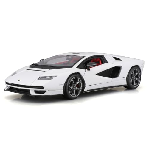 

Bburago Масштаб 1/24 Lamborghini Countach LPI 800-4 Білий / Лита модель автомобіля, Готовий продукт, 18-21102 WT [Паралельний імпорт]