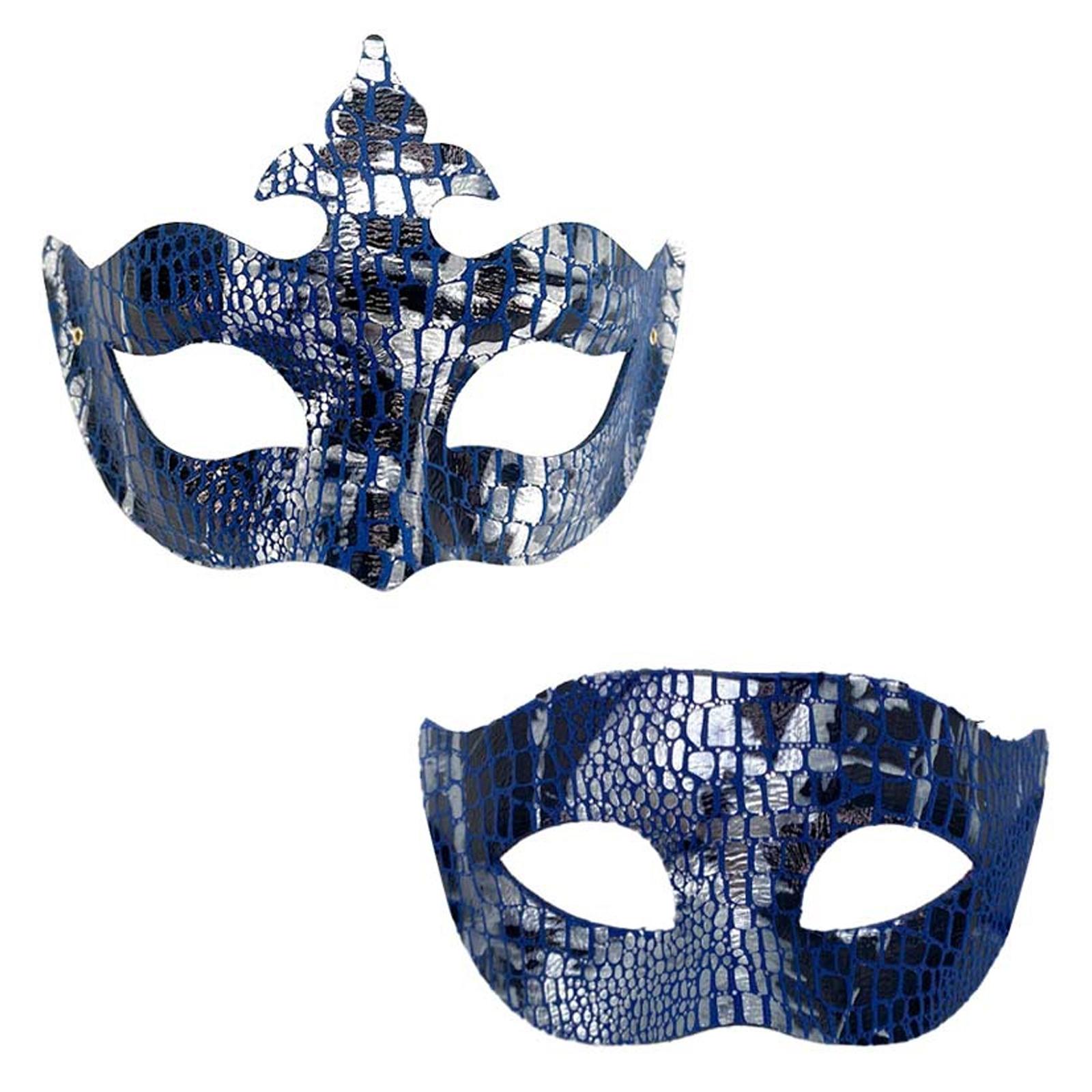 Couple Masquerades Mask Venetians Party Mask Halloween Costume Mask Mardi Gras Mask for Couples Women Men Half Face Mask синий
