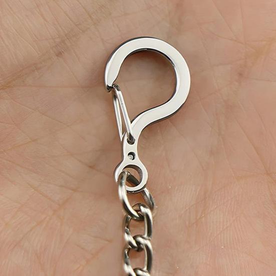 Carabiner Clip Pendant Clasps Spring Ring Jewelry Clasps Titanium Alloy Necklace Connector for Jewelry Bracelet Making