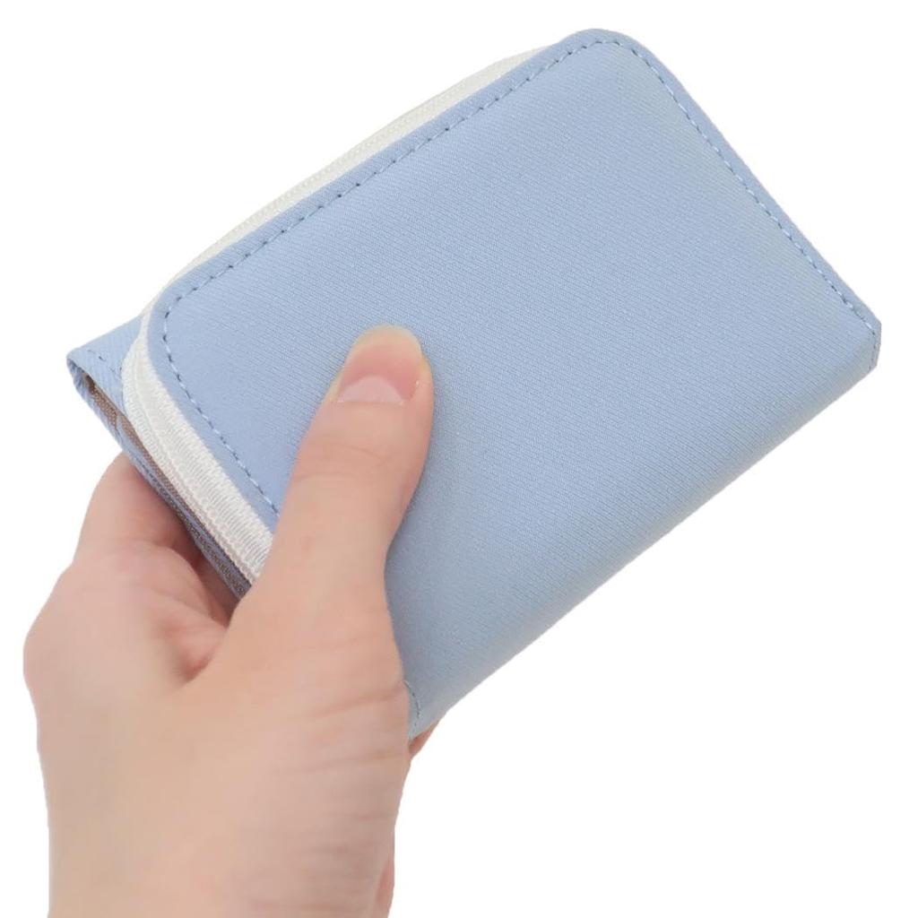 Snoopy Zipper Tri-fold Wallet Blue Applique Olaf