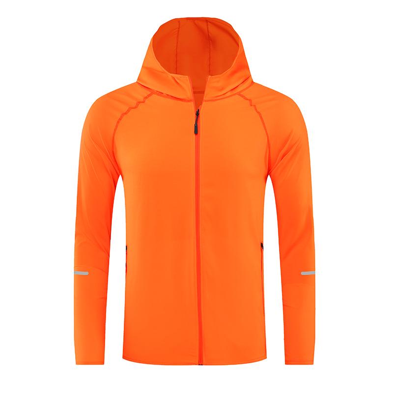 2025 Sommer Paar Schnelltrocknende Laufjacke mit Kapuze und Reflektoren für Sonnenschutz