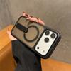 For Magsafe Folding Stand Magnetic Clear Case For iPhone 17 16 15 14 13 12 11 Pro Max Plus Air Matte Translucent Back TPU Cover