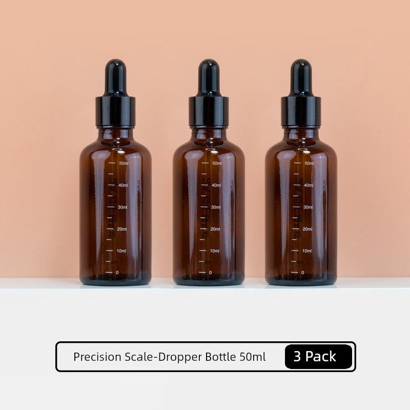 Scale Dropper Essential Oil Dark Brown Medical Storage Bottle