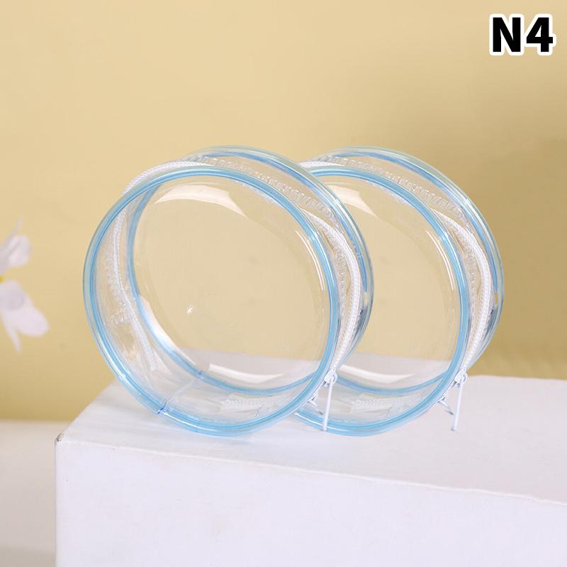 

Круглый ПВХ-мешок для хранения Mystery Box Утолщенный прозрачный чехол для хранения Органайзер-коробка с двойной молнией Сумка для ключей Кукольная сумка