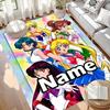 Custom Name Personalized Sailor Moon Print Carpet, Versatile Home Decor Rug, for Playroom, Apartment, Balcony, Entryway, Hallway Gift