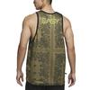 Nike Gilet Senza Maniche Traspirante Dri-Fit Fiore di Anacardio Uomo Top Verde Atomico DH7372-378