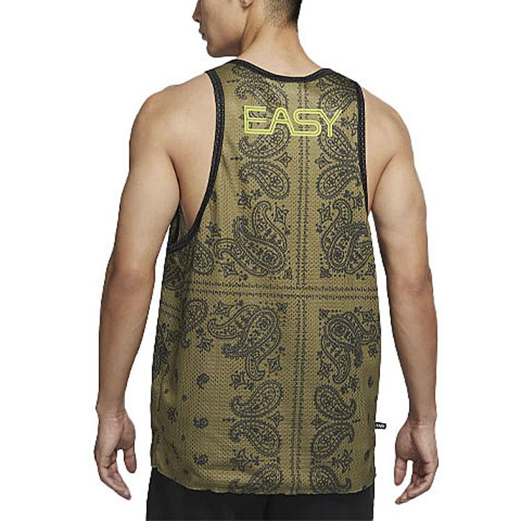 Nike Gilet Senza Maniche Traspirante Dri-Fit Fiore di Anacardio Uomo Top Verde Atomico DH7372-378