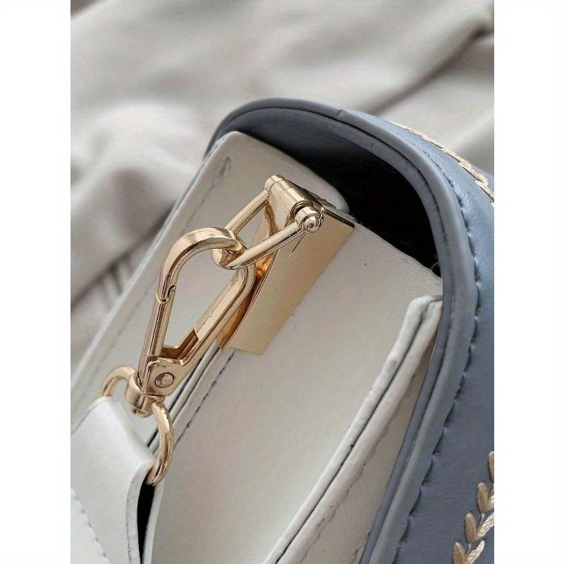 Fashionable Bag For Women, Versatile New Crossbody Bag, Casual, Color Block, Small Square Bag, Wide Strap, For Party Date School Outdoor Gift Fashion