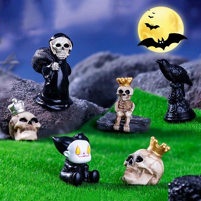 Halloween Spook Beeld Ornament Halloween Decoratie Bureau Accessoire Mini Kantoor Accessoire Kamer Decor