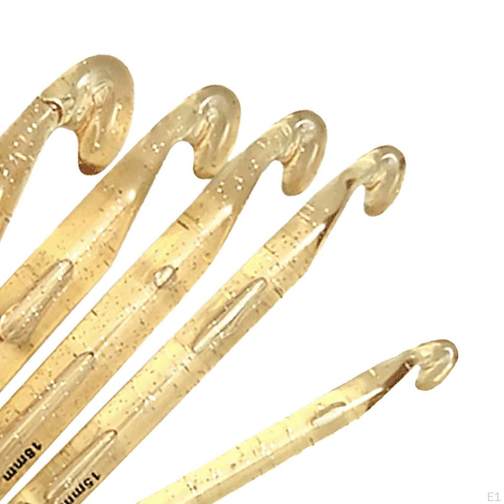 5x Crochet Hooks Set Needles Accessories Large Yarn Knitting Only