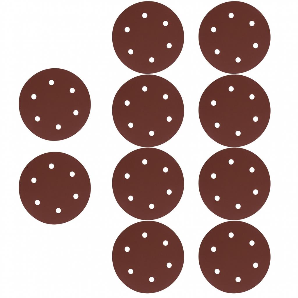Sandpaper Polishing Tools 10PCS 40-2000grit 6 Hole 9inch/225mm Alumina