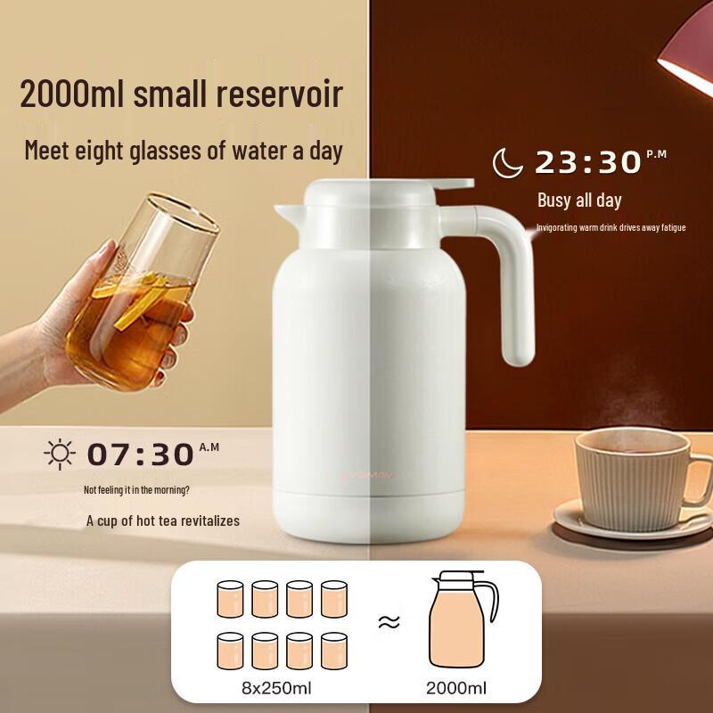 BVGMAV Large Capacity Stainless Steel Insulated Kettle with Tea Infuser