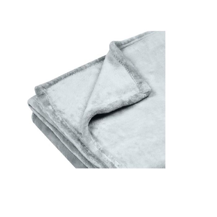 Plaid 130 x 160 cm Doudou Gris clair